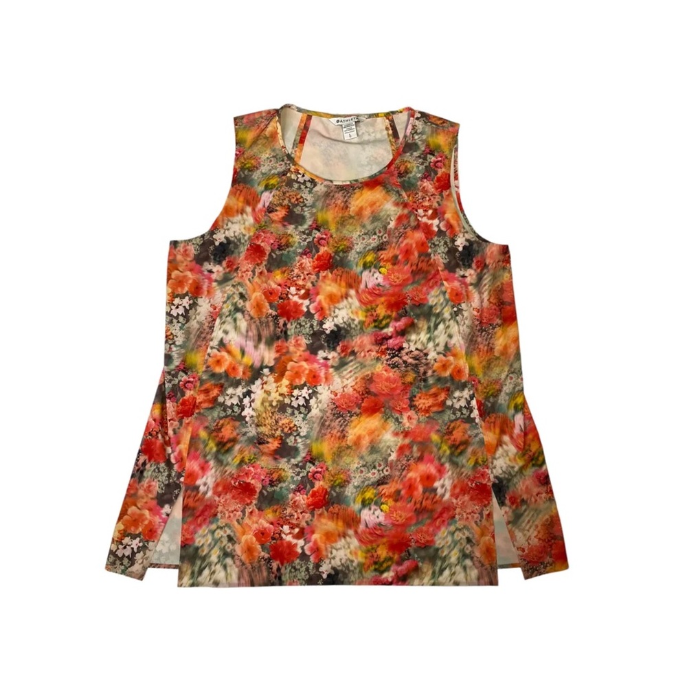 Athleta Women's Large Floral Print Refined Zephyr Tank Top